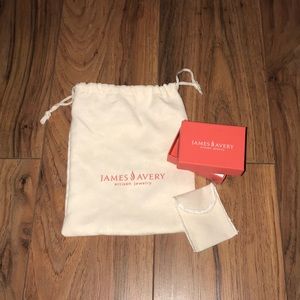 James avery dust bag and ring box and ring bag